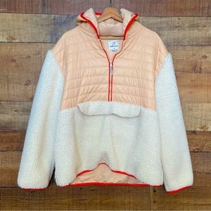 Ivory Ella Peach and White Hoodie